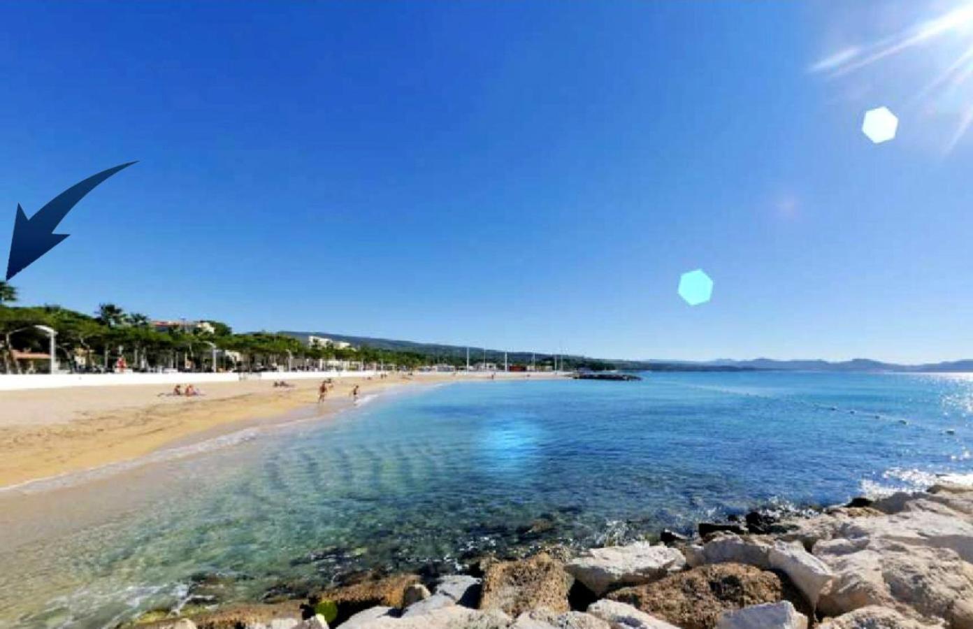 Climatise Avec Jardin Et Parking Pour 2 Personnes En Bord De Apartment *